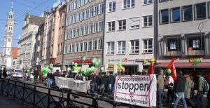Demo für Bleiberecht am 11.2.2017. Foto: Augsburger Flüchtlingsrat