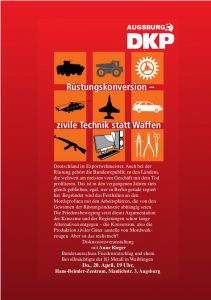 Veranstaltung mit Anne Rieger im Hans-Beimler-Zentrum
