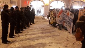 Protest gegen die AfD in Augsburg, 3.2.2019. Foto: scha